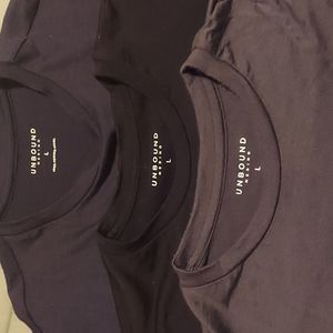 3 Unbound Marino wool t shirts